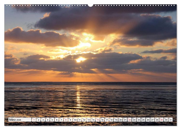 Produktbild: Norddeutsche Landschaften (hochwertiger Premium Wandkalender 2026 DIN A2 quer), Kunstdruck in Hochglanz