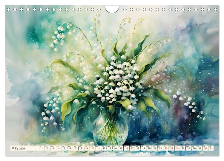 Produktbild: Blossom joy (Wall Calendar 2026 DIN A4 landscape), CALVENDO 12 Month Wall Calendar
