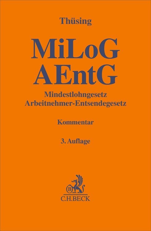 Produktbild: Mindestlohngesetz / Arbeitnehmer-Entsendegesetz. MiLoG / AEntG