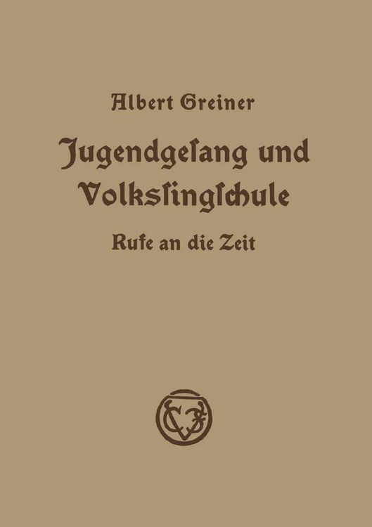 Produktbild: Jugendgesang und Volkssingschule