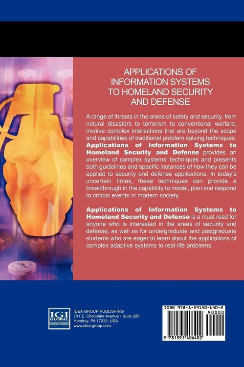 Produktbild: Applications of Information Systems to Homeland Security and Defense