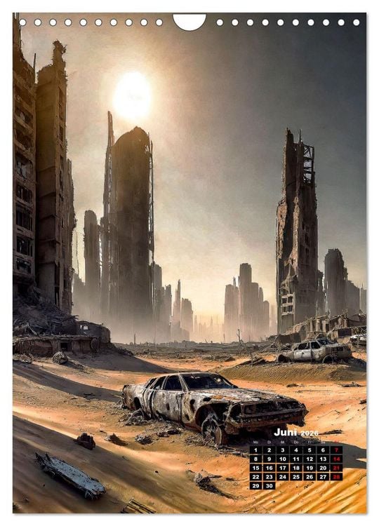 Produktbild: Urbane Endzeitvisionen (Wandkalender 2026 DIN A4 hoch), CALVENDO Monatskalender