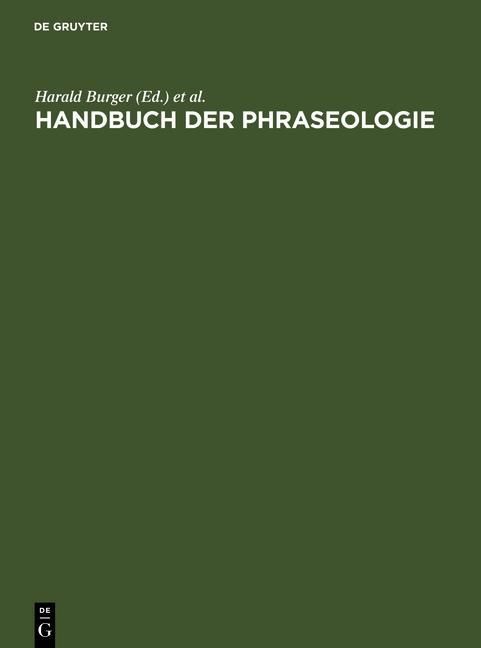 Produktbild: Handbuch der Phraseologie