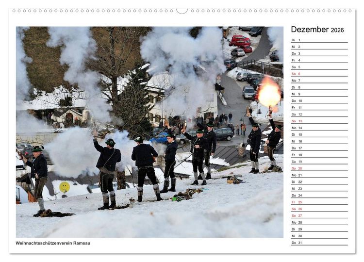 Produktbild: Servus im Bergsteigerdorf Ramsau (Wandkalender 2026 DIN A2 quer), CALVENDO Monatskalender