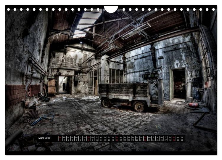 Produktbild: Lost Places, Vergessene Orte / AT-Version (Wandkalender 2026 DIN A4 quer), CALVENDO Monatskalender