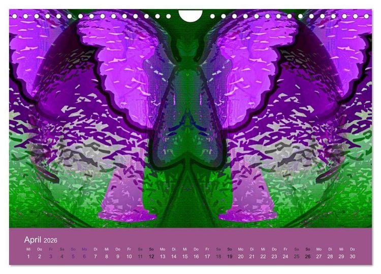 Produktbild: AUF ENGELSFL&Uuml;GELN (Wandkalender 2026 DIN A4 quer), CALVENDO Monatskalender