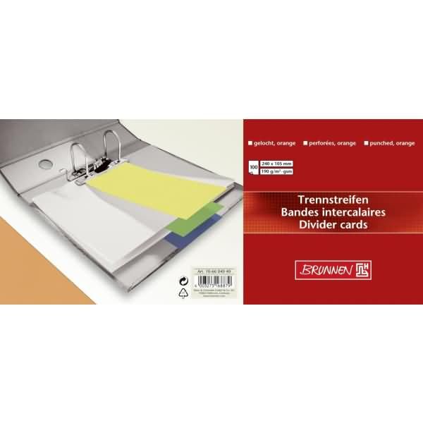 Produktbild: Trennstreifen | 105&times;240 mm, orange, 100 St&uuml;ck