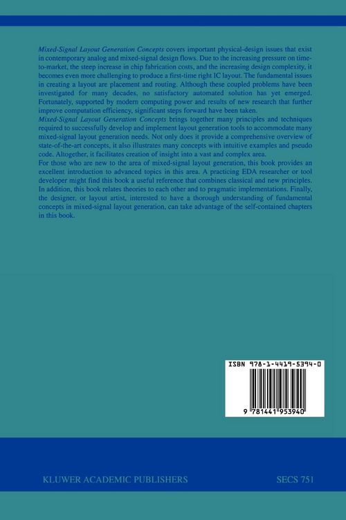 Produktbild: Mixed-Signal Layout Generation Concepts