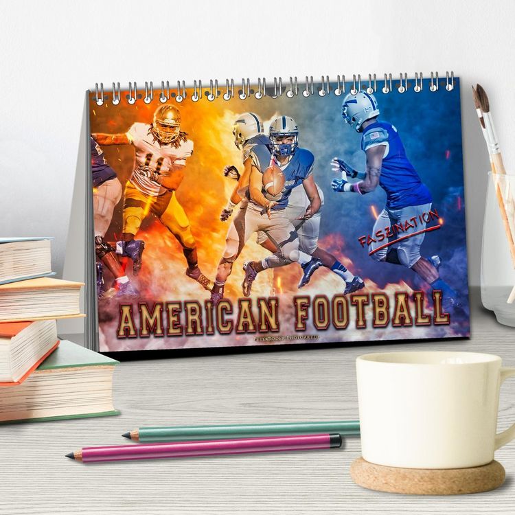 Produktbild: Faszination American Football (Tischkalender 2026 DIN A5 quer), CALVENDO Monatskalender
