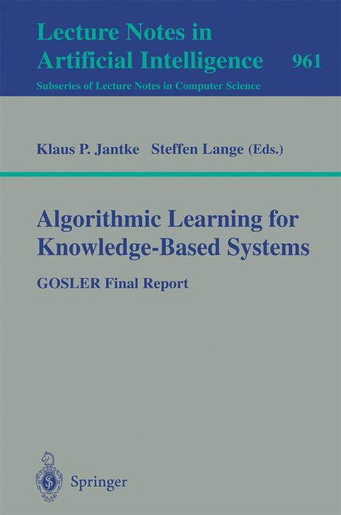 Produktbild: Algorithmic Learning for Knowledge-Based Systems