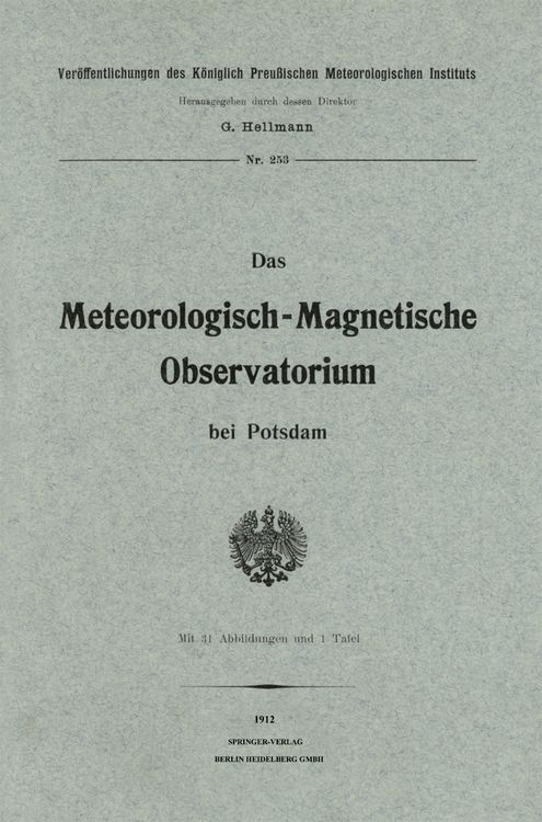 Produktbild: Das meteorologisch-magnetische Observatorium bei Potsdam