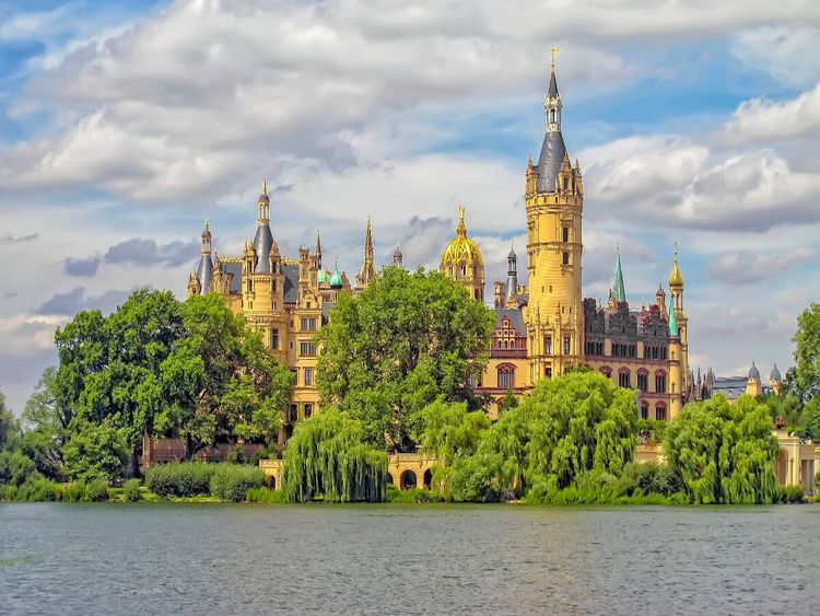 Produktbild: CALVENDO Puzzle Mecklenburg-Vorpommern Schwerin Schloss | 1000 Teile Lege-Gr&ouml;&szlig;e 64x48cm Foto-Puzzle f&uuml;r gl&uuml;ckliche Stunden