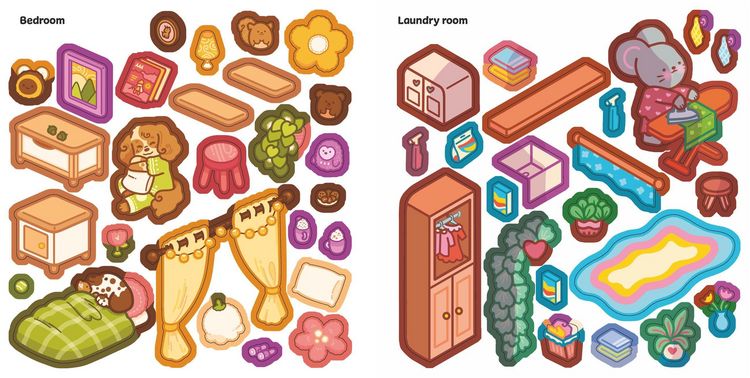 Produktbild: Cute & Cozy Sticker Rooms: Happy Homes