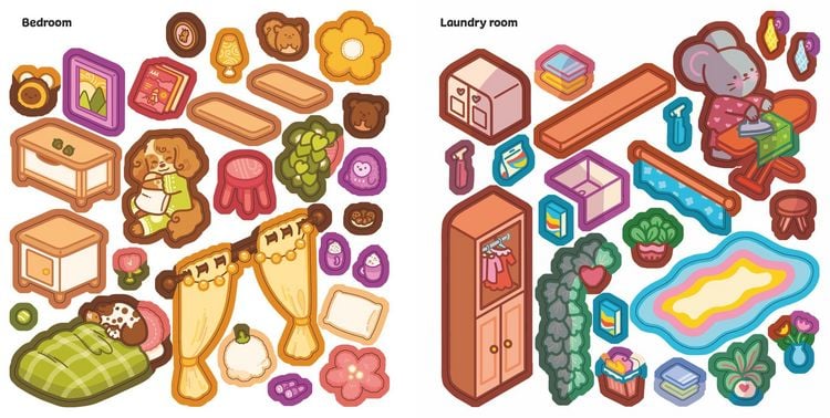 Produktbild: Cute & Cozy Sticker Rooms: Happy Homes