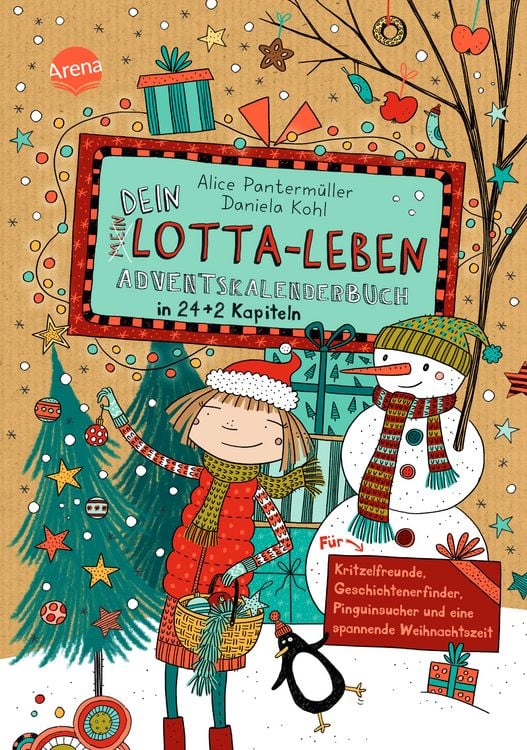 Produktbild: Dein Lotta-Leben. Adventskalenderbuch in 24+2 Kapiteln. Für Kritzelfreunde, Geschichtenerfinder, Pinguinsucher und eine spannende Weihnachtszeit