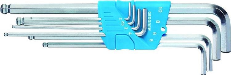Produktbild: Gedore SB H 42 KEL-88 Sechskant Winkelschraubendreher-Set 2 mm, 2.5 mm, 3 mm, 4 mm, 5 mm, 6 mm, 8 mm, 10 mm