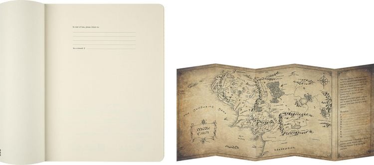 Produktbild: Moleskine Der Herr der Ringe Notizbuch, XL, liniert, fester Einband