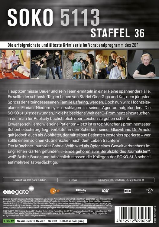 Produktbild: Soko 5113 - Staffel 36 [5 DVDs]