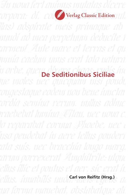 Produktbild: De Seditionibus Siciliae