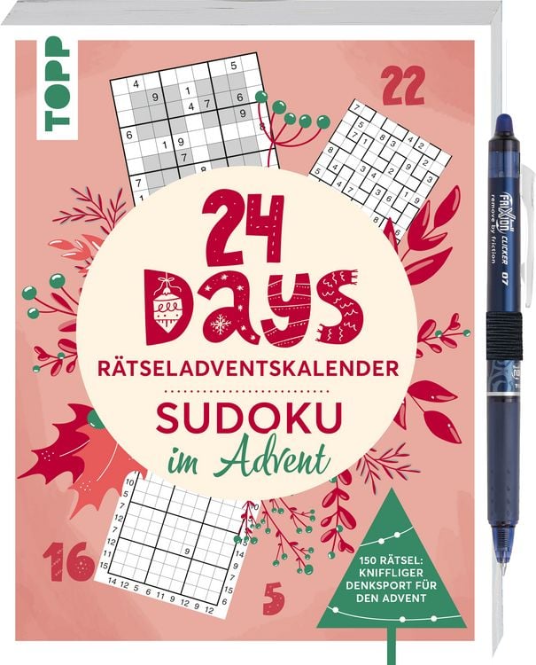 Produktbild: 24 Days Rätseladventskalender – Sudoku im Advent