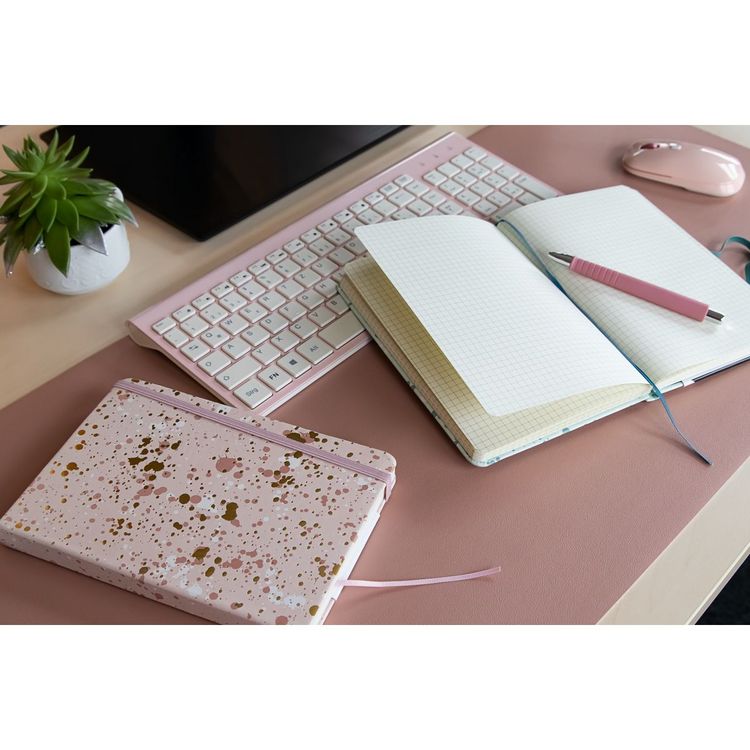 Produktbild: Idena Notizbuch Sparkle 100g/m&sup2; kariert ros&eacute; 14x20cm