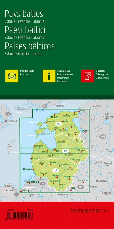 Produktbild: Freytag & berndt Stra&szlig;enkarte Baltikum 1:400.000
