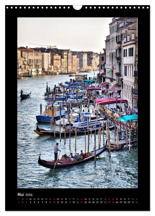 Produktbild: Venedig (Wandkalender 2026 DIN A3 hoch), CALVENDO Monatskalender