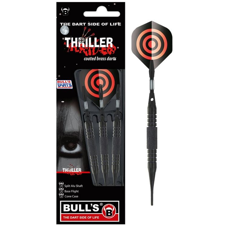 Produktbild: BULL'S 3 Softdarts Thriller Bl. Brass 16 g
