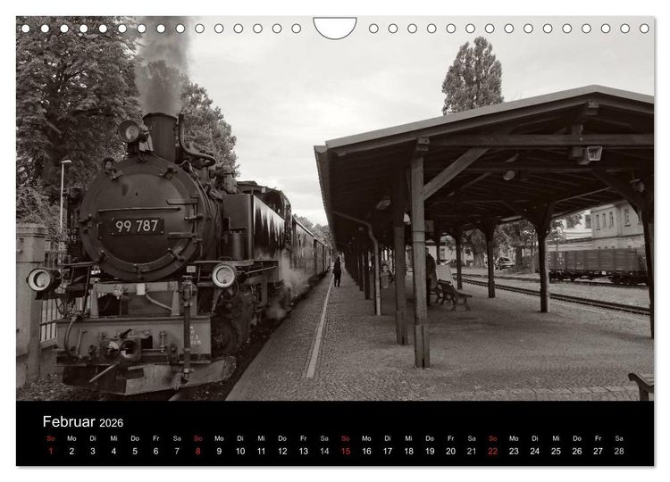 Produktbild: Ein Jahr mit der Schmalspurbahn aus Zittau (Wandkalender 2026 DIN A4 quer), CALVENDO Monatskalender