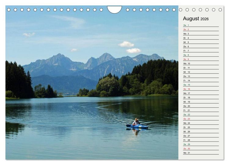 Produktbild: Schwangauer Momente (Wandkalender 2026 DIN A4 quer), CALVENDO Monatskalender