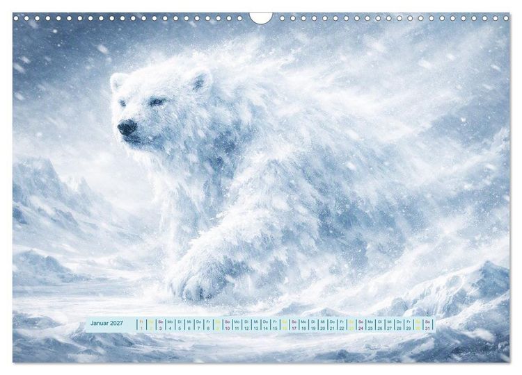 Produktbild: UNsichtbare Tiere - Eine poetische Sammlung aus Licht, Nebel und Fantasie (Wandkalender 2027 DIN A3 quer), CALVENDO Monatskalender