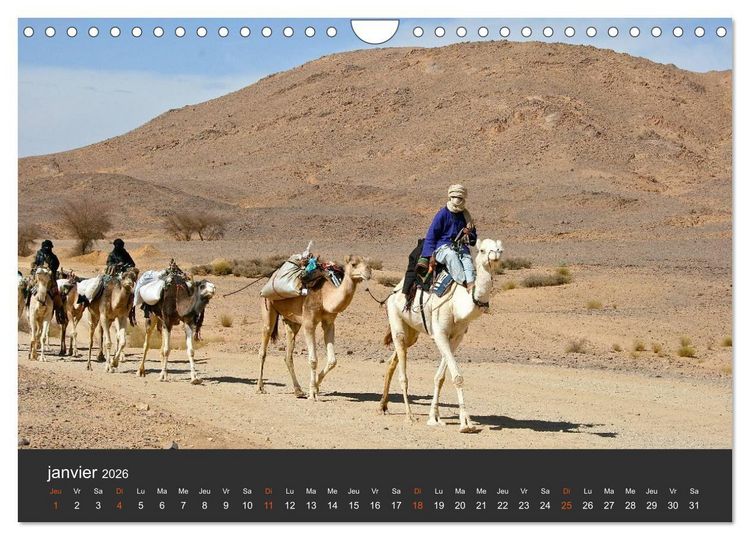 Produktbild: LE SAHARA L'Alg&eacute;rie du Sud (Calendrier mural 2026 DIN A4 vertical), CALVENDO calendrier mensuel