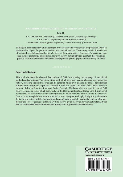 Produktbild: Classical Covariant Fields