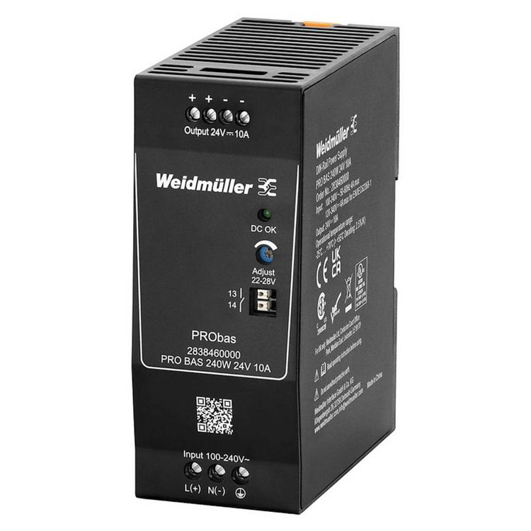 Produktbild: Weidm&uuml;ller 2838460000 Hutschienen-Netzteil (DIN-Rail) Inhalt 1 St.