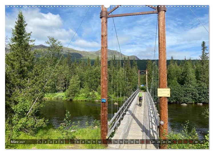 Produktbild: Wandern in Schweden - Einladung in die Natur (hochwertiger Premium Wandkalender 2027 DIN A2 quer), Kunstdruck in Hochglanz