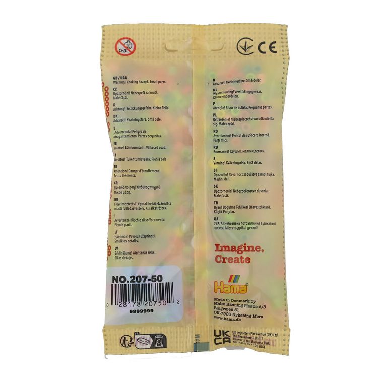 Produktbild: Hama&reg; B&uuml;gelperlen Perlen, pastell gemischt, 1.000 St&uuml;ck.