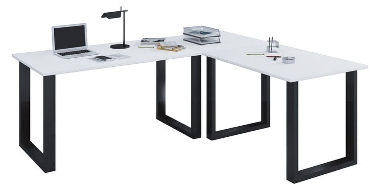 Produktbild: U Schreibtisch Eckschreibtisch L Form 160x130x50