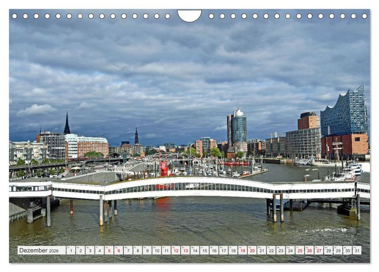 Produktbild: Hamburg mit Hafengeburtstag (Wandkalender 2026 DIN A4 quer), CALVENDO Monatskalender