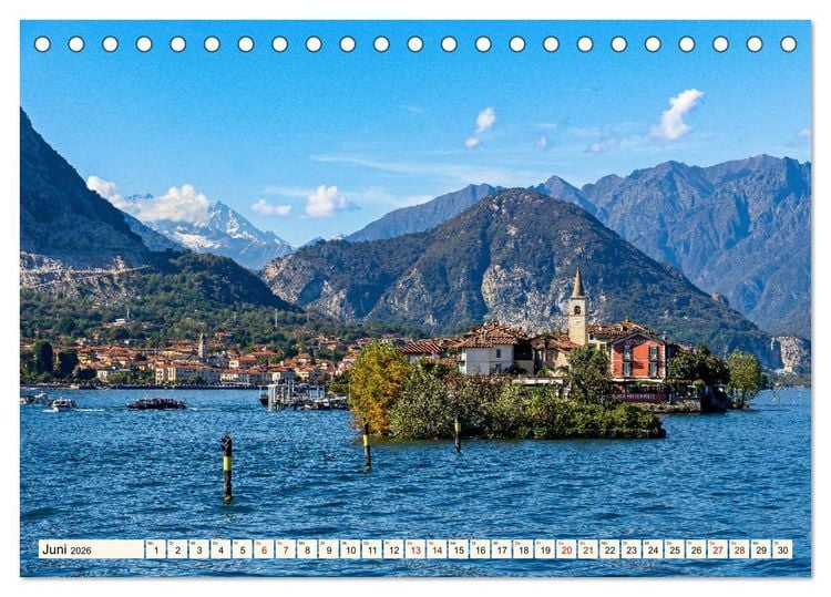 Produktbild: Lago Maggiore - Traumorte am See (Tischkalender 2026 DIN A5 quer), CALVENDO Monatskalender