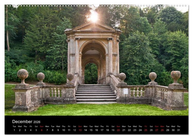 Produktbild: The Lovely Gardens of South England (High Quality Premium Wall Calendar 2026 DIN A2 landscape),CALVENDO 12 Month Wall Calendar