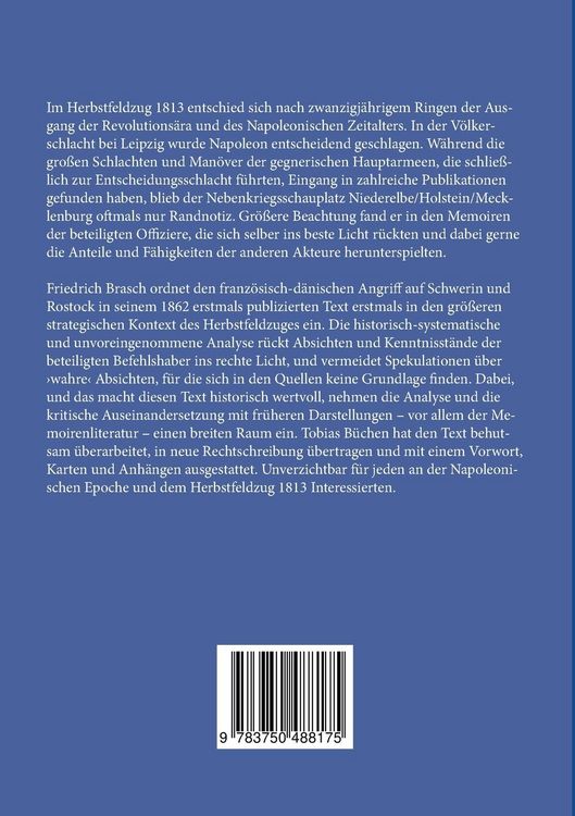 Produktbild: Davouts Feldzug gegen Mecklenburg im August 1813