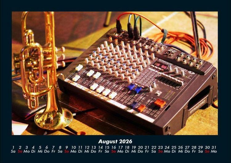 Produktbild: Musik 2026 Fotokalender DIN A4