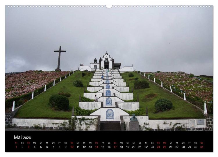 Produktbild: Azoren - bezaubernde Inselwelt. Eindr&uuml;cke auf Sao Miguel (Wandkalender 2026 DIN A2 quer), CALVENDO Monatskalender