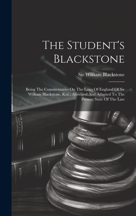 Produktbild: The Student's Blackstone
