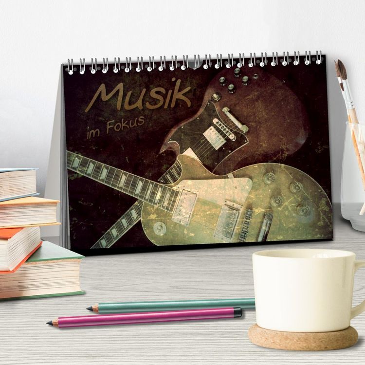Produktbild: Musik im Fokus (Tischkalender 2026 DIN A5 quer), CALVENDO Monatskalender