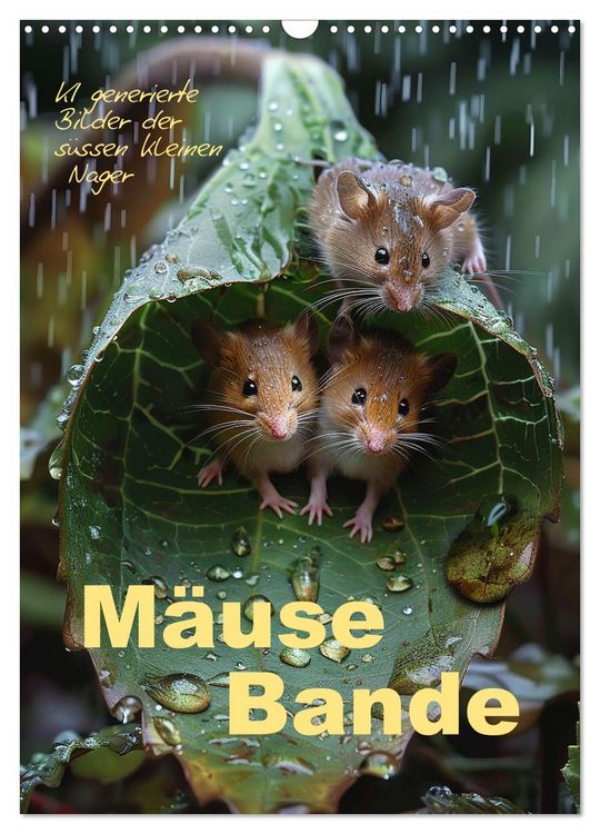 Produktbild: M&auml;usebande (Wandkalender 2026 DIN A3 hoch), CALVENDO Monatskalender