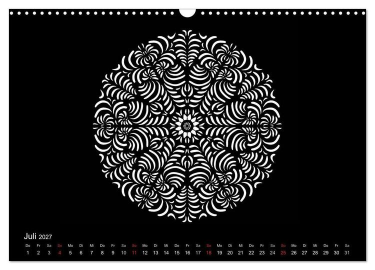 Produktbild: Entspannung und Ruhe durch Mandalas (Wandkalender 2027 DIN A3 quer), CALVENDO Monatskalender