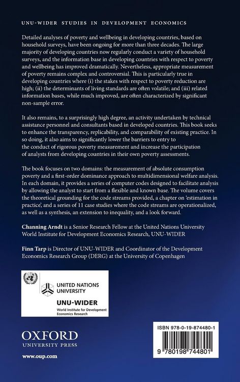 Produktbild: Measuring Poverty and Wellbeing in Developing Countries
