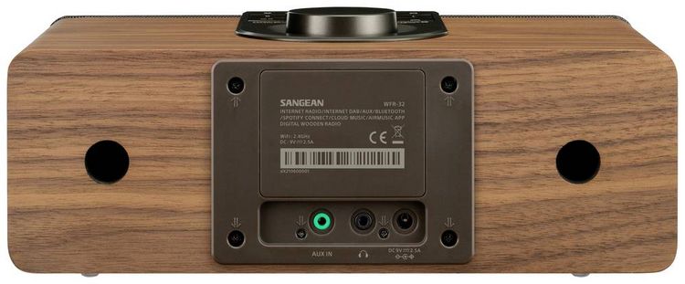 Produktbild: Sangean WFR-32 Internet Tischradio Internet Bluetooth&reg;, AUX, USB, Internetradio Inkl. Fernbedienung Schwarz, Holz