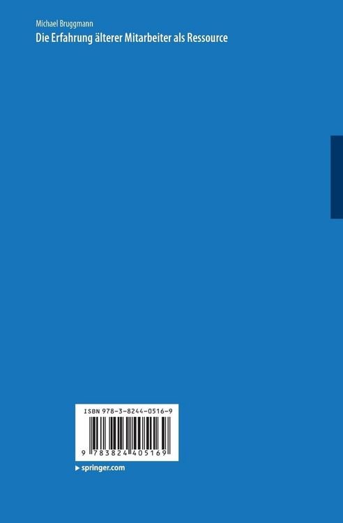 Produktbild: Die Erfahrung &auml;lterer Mitarbeiter als Ressource
